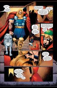 The Mighty Thor, vol 2, #74 (2004). Teksti: Dan Jurgens, kuvitus: Roger Robinson, James Pascoe ja Avalon's Rob Ro.